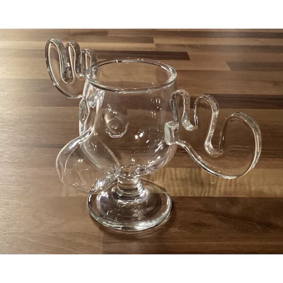 Warner Bros BULLWINKLE MOOSE Glass Clear Cup Mug - Picture 9 of 9